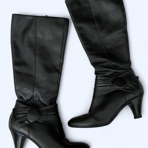 Naturalizer Shoes - Naturalizer black leather knee high boots